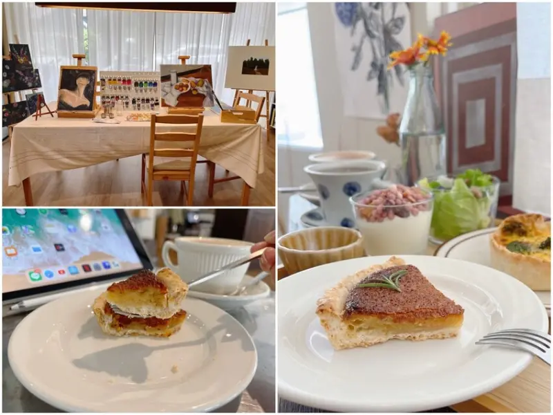 桃園市中壢區邊畫畫邊吃下午茶的奢侈享受！？就算是初學者也可以輕鬆上手，中壢文青咖啡廳推薦｜La Luce 光棲工作室