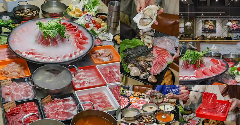 $358 肉肉吃到飽！生菜、熟食、港點、甜點、刨冰、飲料數十種自助吧，六種鍋底可選最多14種雞豬牛肉吃到飽！電話預約通關密語還有隱藏版大仙肉盤