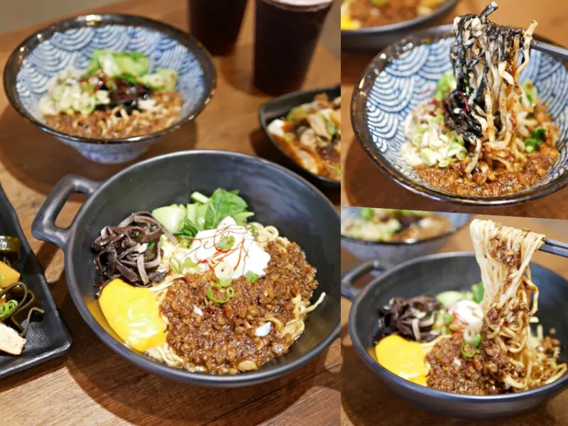 銅板美食質感UP UP升級啦『阪泉麵食館』香濃黑芝麻拌麵、半熟玉子拌麵吃起來！台南美食｜佳里美食｜北門高中美食 - 曼達愛吃鬼