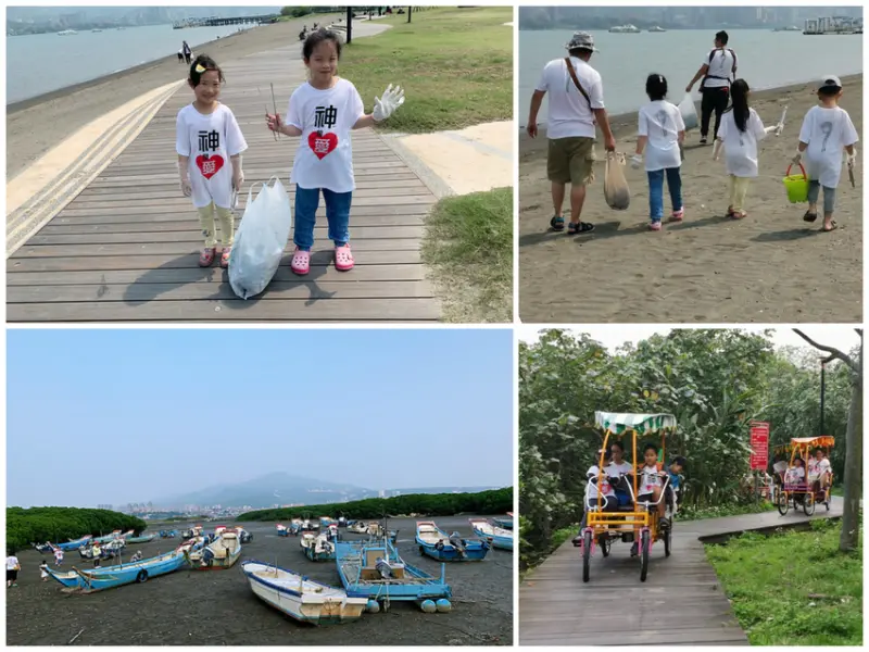 八里淨灘一日遊｜帶孩子一起完成一件有意義的事情｜挖子尾自然保留區跟招潮蟹玩躲貓貓