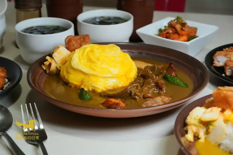 台中美食｜爺兒咖哩 手工炒製熟成的好味道 吃咖哩配油條超特別吃法必嚐