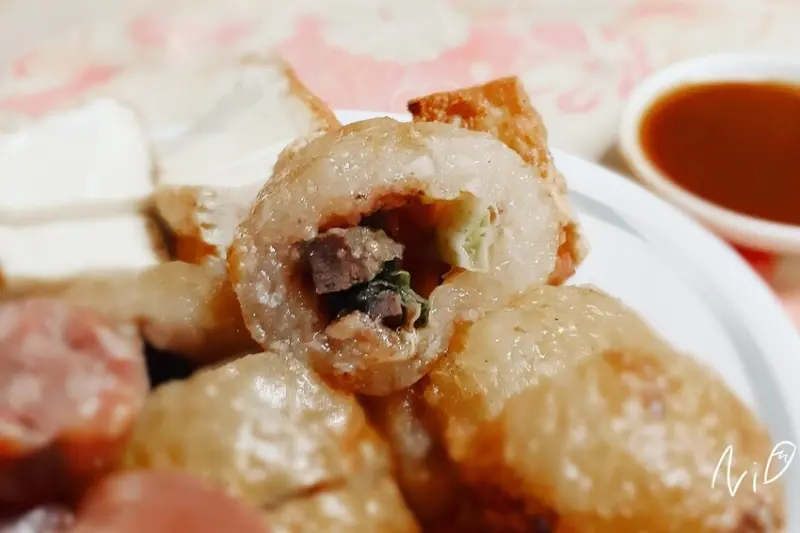 [高雄岡山]堂伯猪肝卷。岡山區舊市場80多年老店