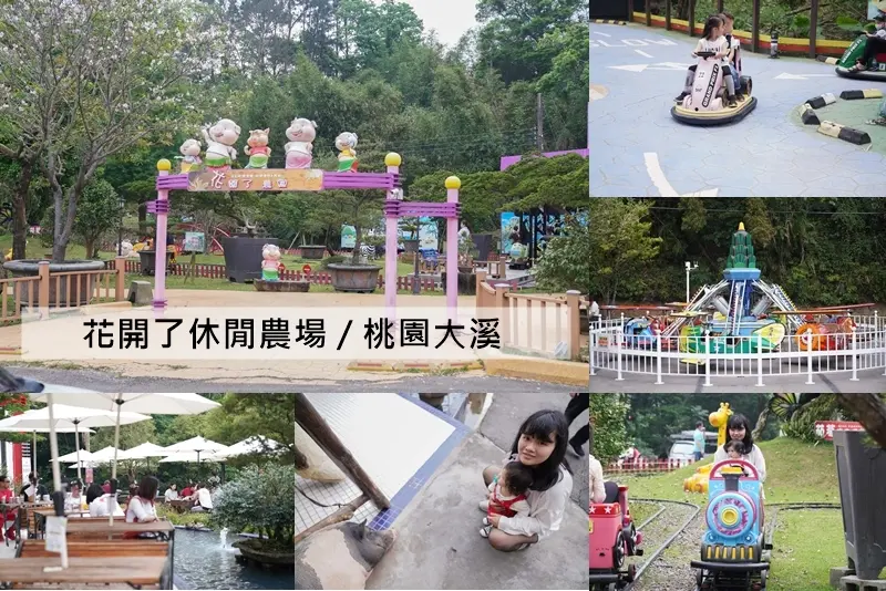 花開了休閒農場｜桃園親子景點｜免門票親子樂園｜戲水池｜賽車場