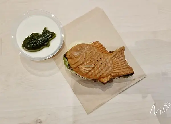 [嘉義西區]秣馬鯛魚燒・嘉義。靜岡抹茶鯛魚燒。抹茶凍鯛魚燒奶酪超可愛