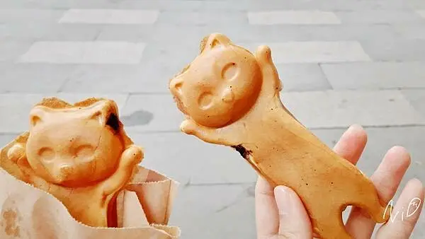 [台北萬華]一條貓貓燒。西門町超古錐雞蛋糕。要不要來我家看貓貓