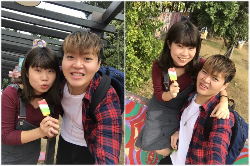 【台中】彩虹眷村 繽紛色彩吹泡泡吃冰淇淋