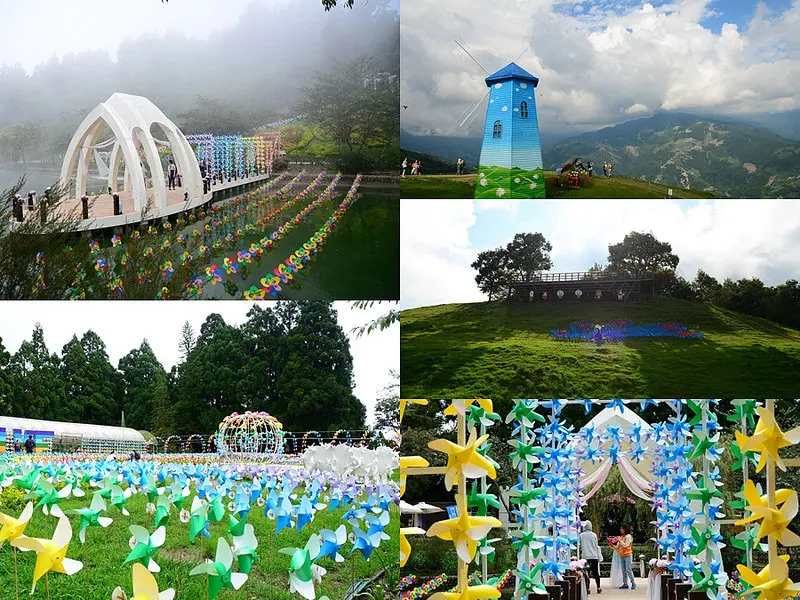 【南投│景點】小瑞士花園水上教堂，五彩繽紛風車點綴浪漫，夏天來這避暑吧。2015年清境風車節(7/4~8/29)