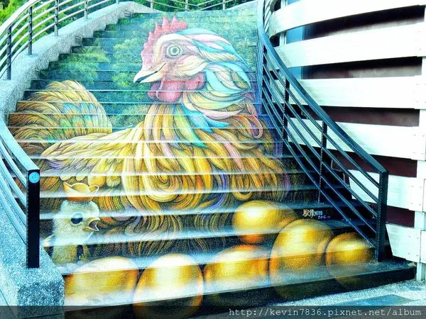 2017最新最夯打卡熱點<竹山紫南宮>全新3D彩繪階梯新登場囉~真是太有特色了