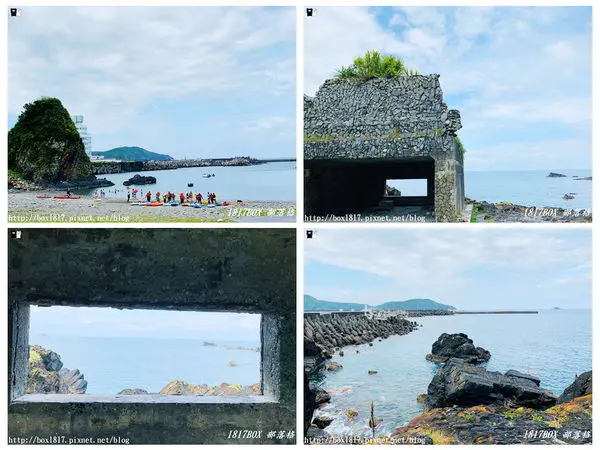 【宜蘭。蘇澳】豆腐岬風景區。豆腐岬小海灣。全台最大的沙頸地形。弧狀凹槽面向海洋。礁岩狀似豆腐