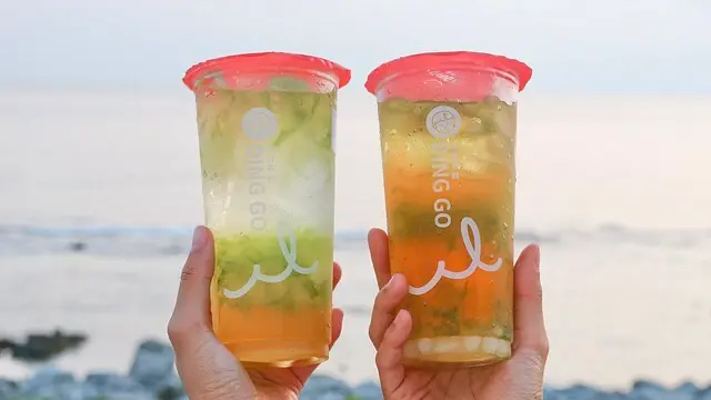 台東綠島｜綠島限定海草飲品！好喝到每天都要來一杯｜海草雙Q、海草蜂蜜蘆薈｜叮哥茶飲綠島店