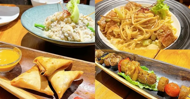 斐得蔬食 金典綠園道店，台中蔬食異國料理熱浪來襲，南洋風味的創意蔬食料理，結合南洋、歐式、台式等蔬食餐點 - Cyndi loves享食天堂