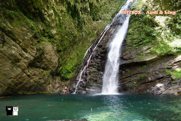 【宜蘭。南澳】神秘澳花瀑布。三面環山。隱身在部落鄉間的美麗風景