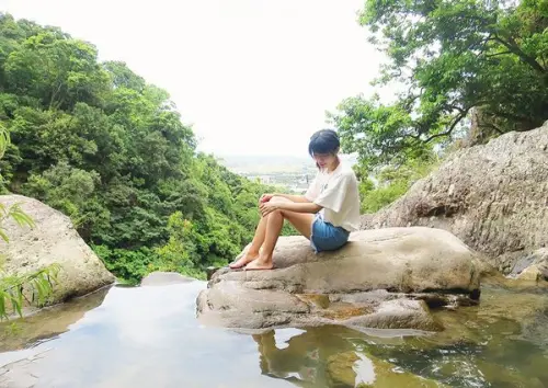 【宜蘭礁溪景點】猴洞坑瀑布，俯瞰蘭陽地區美景，挑戰性0%