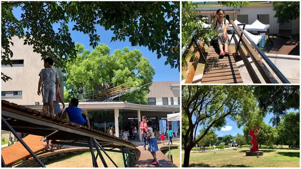 台東.台東市-台東美術館樹屋小朋友們好喜歡，大大樹蔭下野餐、休憩好舒服，台東糖廠吃冰散步去!