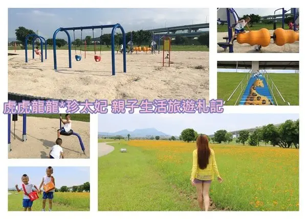 『大台北都會公園』新北市拍婚紗聖地||黃澄澄的幸福花海~幸福水漾公園新亮點||沙坑||盪秋千||體能設施||親子踏青趣!