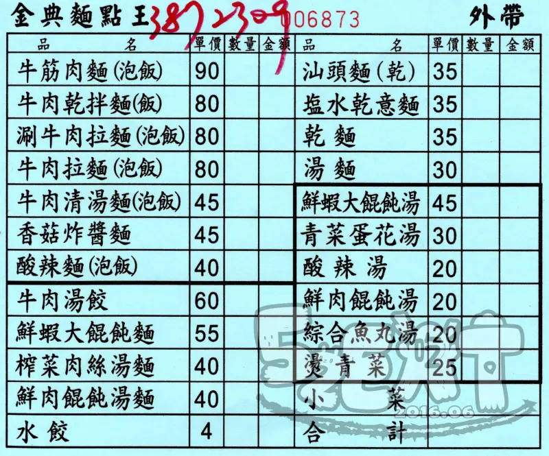 【高雄市美食小吃推薦】金典麵點價位，菜單大公開!一吃就忘不了的麻辣鴨血!高雄三民區美食小吃旅遊景點推薦!