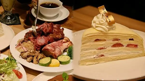 台北市大同區【美食】波赫士領地精品咖啡館｜昌吉街咖啡廳｜烤豬腳挪威鮭魚早餐盤