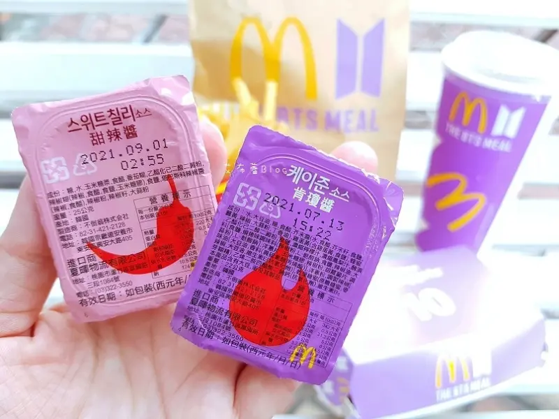 《高雄美食》THE BTS MEAL❤ 防彈少年團 x 麥當勞聯名~紫愛你限定包裝｡