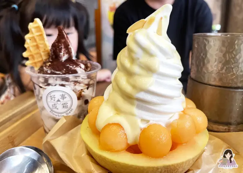 【台中美食】好事成霜，季節限定冰品，哈密瓜甜而不膩，還有自製