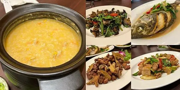 高雄美食【乾隆御品砂鍋粥】宵夜／消夜／滿滿蟹黃的鮮蝦紅蟳粥／好吃的半煎煮現流海魚／酥脆的薑餅雞／一定要吃吃看的澎湖芋丸／龍虎斑／炒螺肉／蒜苗五花肉((附菜單 - 壽司羊 的 美食旅行