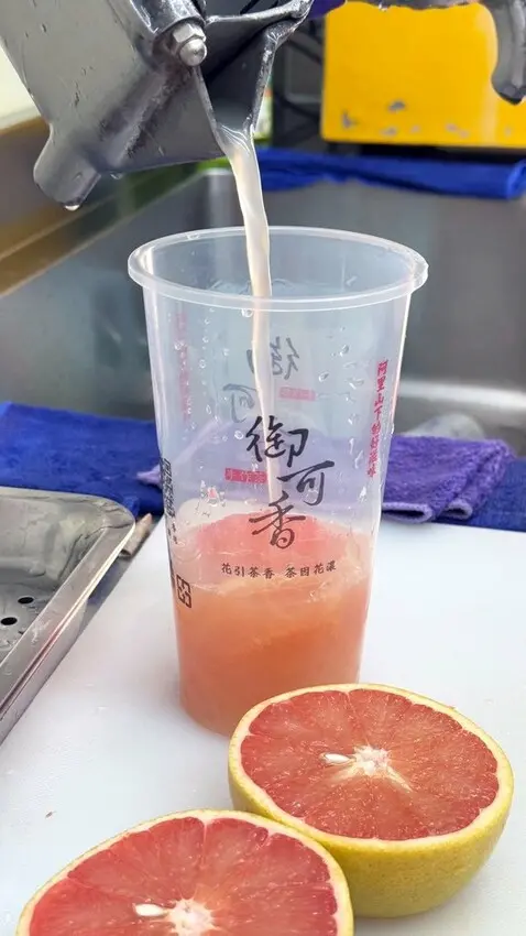 嘉義中埔飲料推薦【御可香後庄店】飲料控最愛！果肉料多實在，新