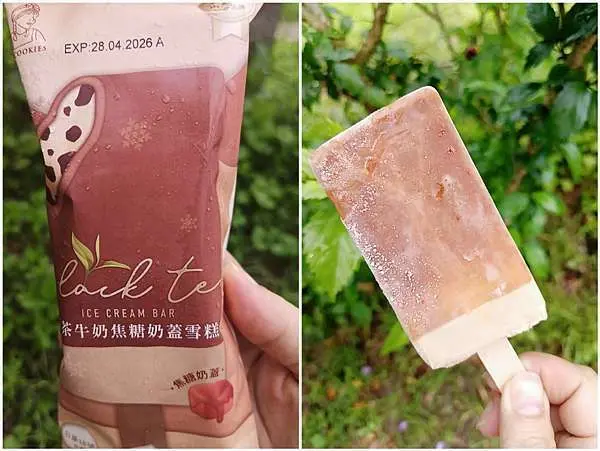 WA！COOKIES 泰式奶茶奶蓋雪糕、紅茶牛奶焦糖奶蓋雪糕開箱/全家、家樂福熱門販售