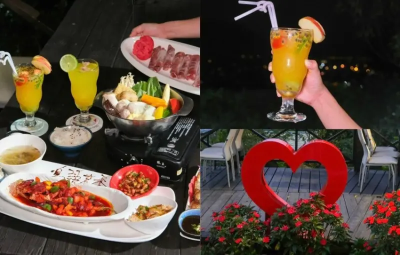 鳥語花香庭園山莊｜台中隱藏版千萬級夜景餐廳，爽泡足湯+超萌小動物互動玩樂！ - 肉依小姐吃什麼