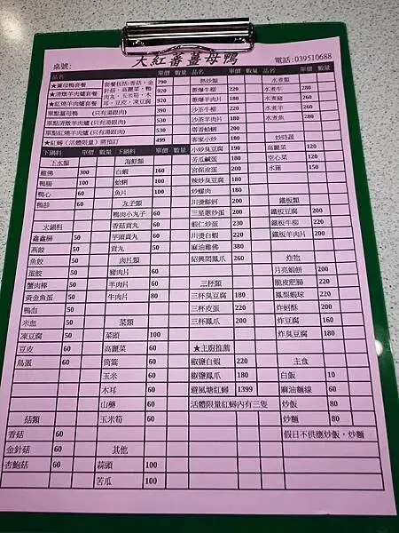 大紅蕃薑母鴨羅東旗艦店菜單.JPG