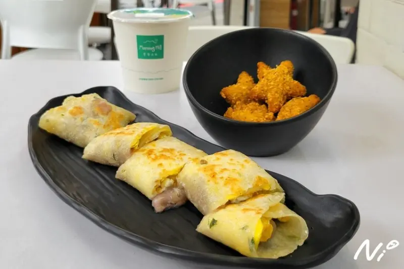 [嘉義東區]Morning Hill 早安山丘-嘉義公明店。香濃芋泥蛋餅&炸星星鱈魚塊