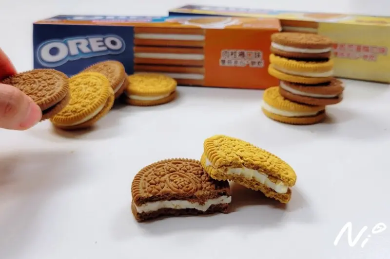 [包裝零食]期間限定【奧利奧OREO】Double Stuff系列。肉桂捲口味/檸檬起司蛋糕口味雙倍夾心餅乾