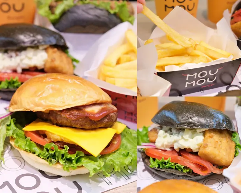 台南美式漢堡【MOUMOU美式漢堡台南新光西門店】新店報報!漢堡控吃起來，餐廳主廚研發的道地美式漢堡，文內附MOUMOU美式漢堡菜單。台南中西區美食|台南漢堡推薦