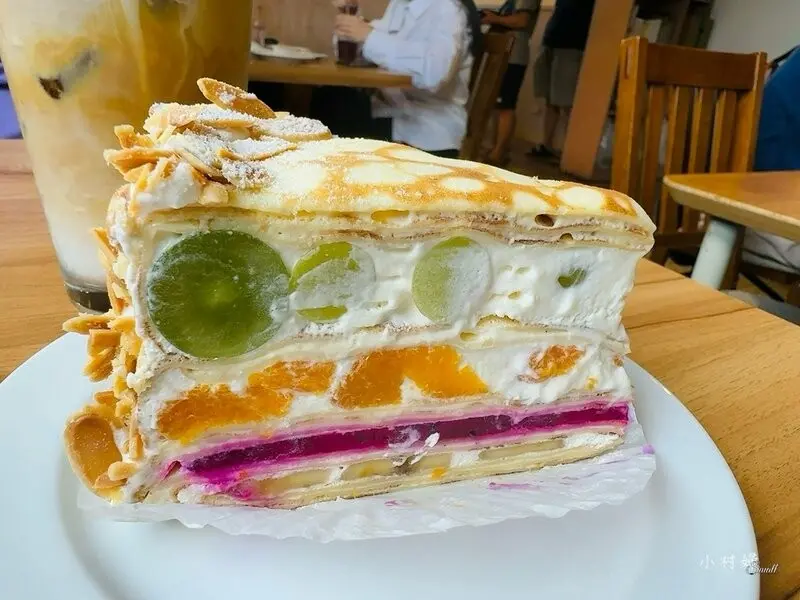 壯圍超夯老宅咖啡甜點『食聚Gather』千層蛋糕必點，甜點種