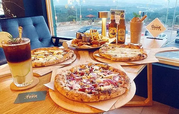 蘆竹景觀餐廳│古福Good Food窯烤披薩，美麗夜景還能看飛機起降，一旁就是大古步道公園│蘆竹登山散心、賞夜景吃美食好地方-28.jpg