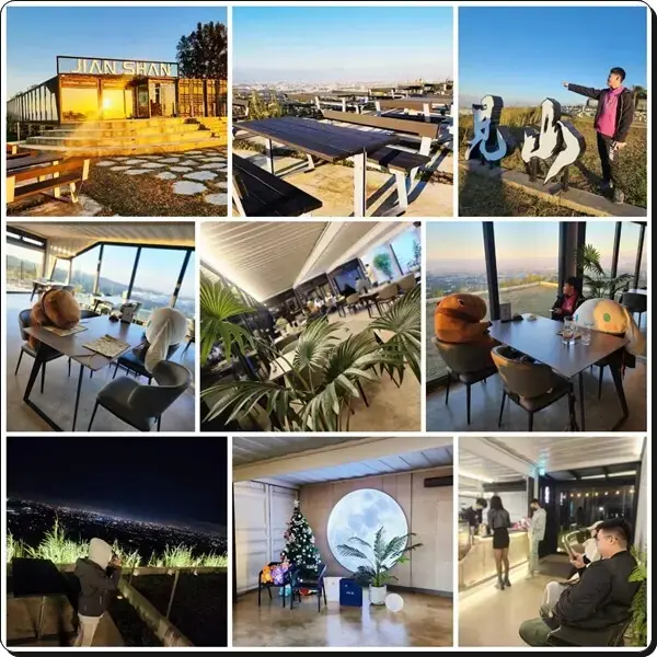 推薦【桃園龍潭】浪漫乳姑山《見山景觀咖啡廳》♡桃園最夯的夜景