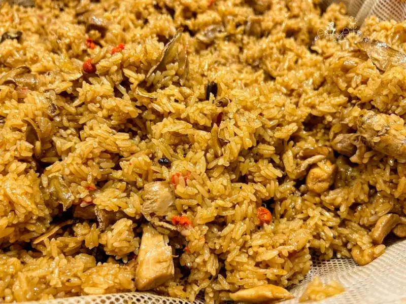 八德興仁夜市│職人手作麻油雞飯