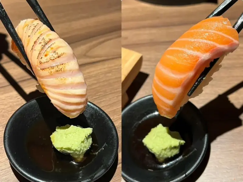 （府中美食）魚韻居酒屋板橋店～焦糖鮭魚壽司、松露牛小排、起司