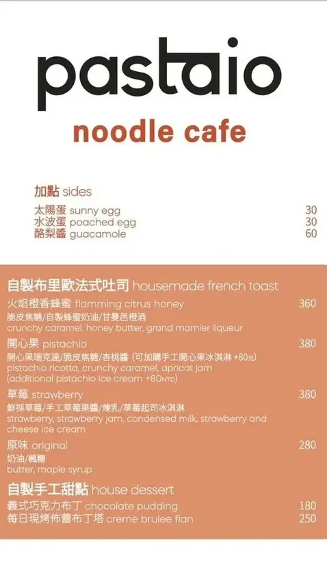 [ 台北美食 ] Pastaio Noodle Cafe-小