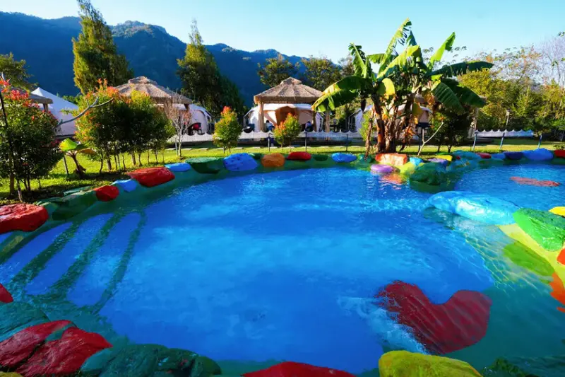 苗栗親子露營「一畝稻田露營區 」，免費搗麻糬、DIY棉花糖，