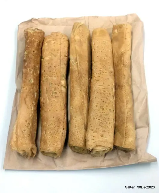 (高雄西子灣隧道口外美食日式古早味「蛋板捲」(Japanese egg roll ),