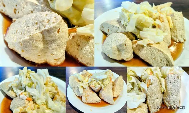 溪邊臭豆腐」(Stingky Tofu and intestine noodles at Creekside shop), HsiGi area, Hsinpei city, Taiwan, SJKen, Jan 31, 2025.