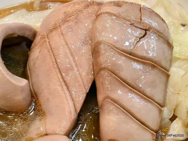 「萬華莊家班麻油雞玉成店」麻油腰只(Sesame oil kidney at WanHwa Sesame chicken shop)，Taipei, Taiwan, SJKen, Feb 6, 2025