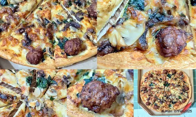 「PIZZA HUT必勝客-南港外送店」APP 買一送三大超值優惠體驗(Special offer of Pizza Hut Nangang branch store), Taipei, Taiwan, SJKen, Feb 7, 2025.