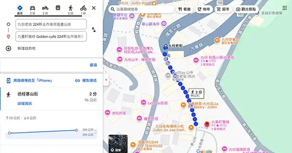 【新北九份老街美食、餐廳推薦】九重町咖啡｜Golden ca