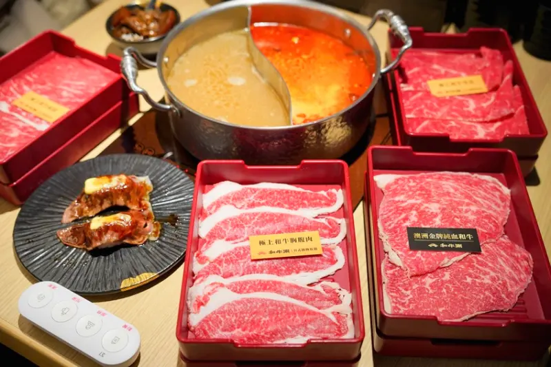 桃園火鍋推薦｜和牛涮日式鍋物放題，和牛炙燒壽司、和牛咖喱飯、日式鯛魚燒任你選