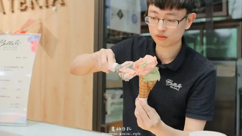 貝拉義大利冰淇淋｜南投一日遊｜近文心園及中興新村的道地義大利