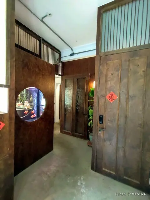 「玉虫畫室 tama.atelier｣(Coffee shop, liberary and painting studio three in one complex houe)， Nangang, Taipei, Mar 31, 2024, SJKen.