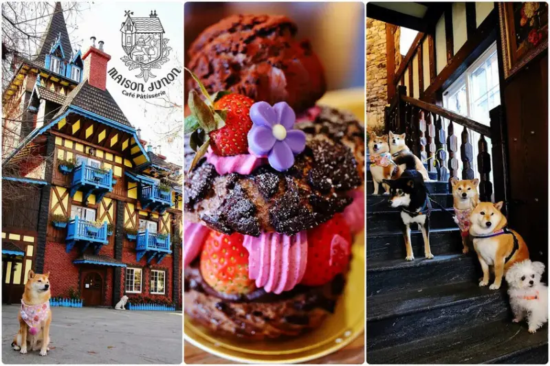 霍爾的移動城堡在埔里，藍色城堡X茱諾法式甜點，埔里超人氣甜點