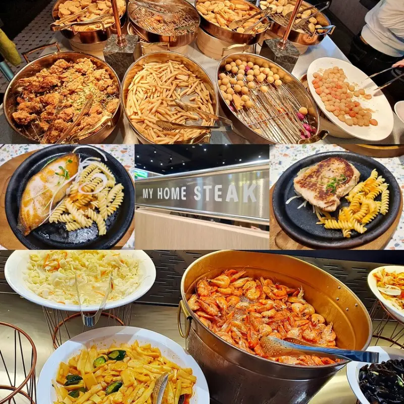 我家牛排板橋遠科店 ll ！只要 $370 就可以享用上百種