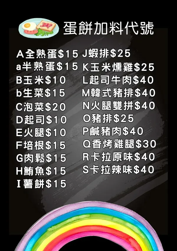 宜蘭蘇澳美食早餐-蛋餅還可以客製化？快來發揮你的想像力吧！只要蛋餅皮放得下什麼都隨便你包喔！蘇澳南山早餐馬賽分店 @圍事小哥的幸福相框