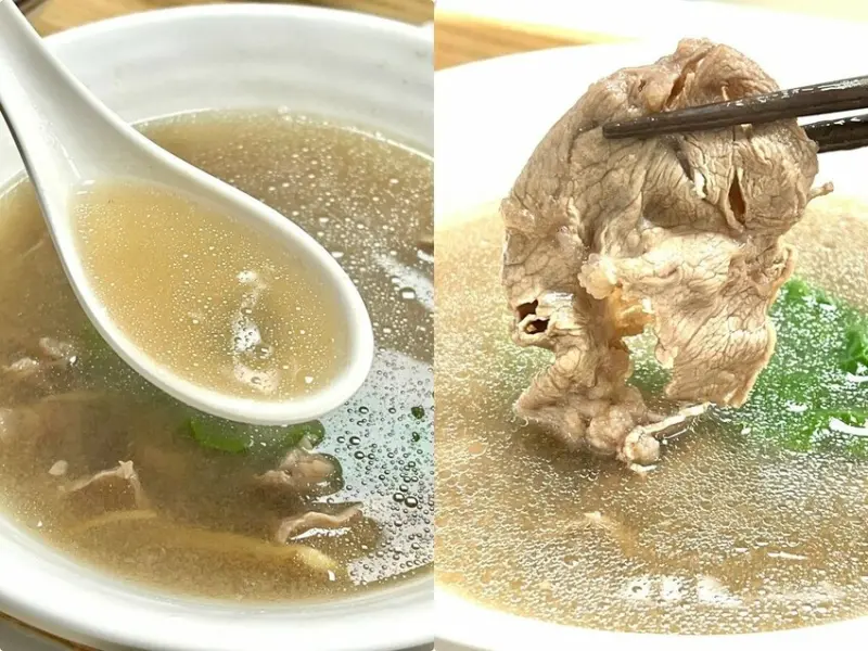 ＊（板橋美食）村村食堂～台北就能喝現沖牛肉湯！乾拌金門麵線、
